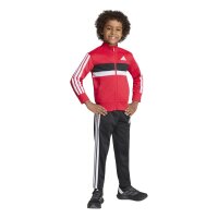 adidas Seasonal Essentials Tiberio 3 Stripes Tricot Trainingsanzug Kinder - purrub/white/black