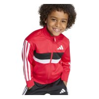 adidas Seasonal Essentials Tiberio 3 Stripes Tricot Trainingsanzug Kinder - purrub/white/black