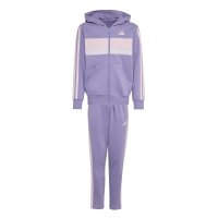 adidas Seasonal Essentials Tiberio 3 Stripes Fleece Trainingsanzug Kinder - maglil/clpink/fropur