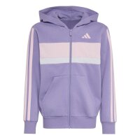 adidas Seasonal Essentials Tiberio 3 Stripes Fleece Trainingsanzug Kinder - maglil/clpink/fropur