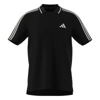 adidas Essentials Three Stripes Pique Shirt Polo Herren - black/white