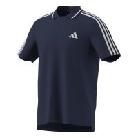 adidas Essentials Three Stripes Pique Shirt Polo Herren - tenabl/white