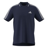 adidas Essentials Three Stripes Pique Shirt Polo Herren - tenabl/white