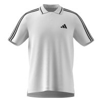 adidas Essentials Three Stripes Pique Shirt Polo Herren - white/black