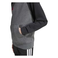 adidas Tiro ES Fleechy Hoodie Kinder - dgreyh/black/betsca
