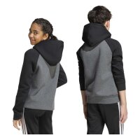adidas Tiro ES Fleechy Hoodie Kinder - dgreyh/black/betsca
