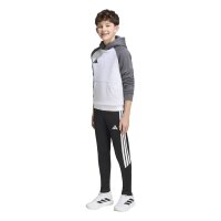 adidas Tiro ES Fleechy Hoodie Kinder - lgreyh/grefiv/black