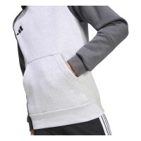 adidas Tiro ES Fleechy Hoodie Kinder - lgreyh/grefiv/black