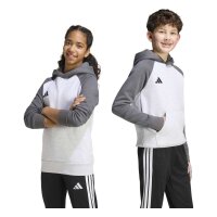 adidas Tiro ES Fleechy Hoodie Kinder - lgreyh/grefiv/black
