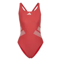 adidas Logo C-Back Badeanzug Damen - selure/white