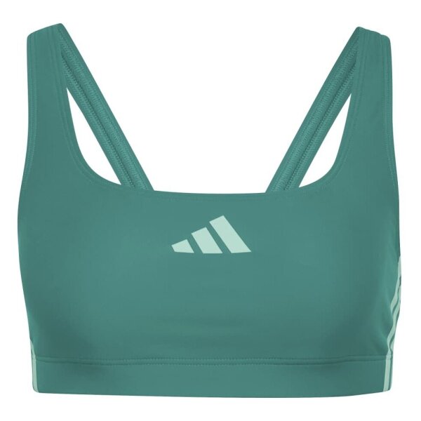 adidas 3 Stripes V-Back Bikini Damen - eqtgrn/clemin