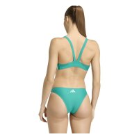adidas 3 Stripes V-Back Bikini Damen - eqtgrn/clemin