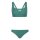 adidas 3 Stripes V-Back Bikini Damen - eqtgrn/clemin