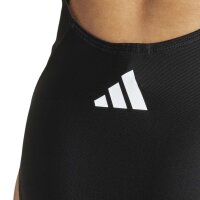 adidas 3 Stripes V-Back Badeanzug Damen - black/white