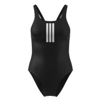 adidas 3 Stripes V-Back Badeanzug Damen - black/white