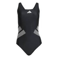 adidas Logo C-Back Badeanzug Damen - black/white