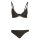 adidas Padded 2-Way Straps Triangle Set Bikini Damen - black/white