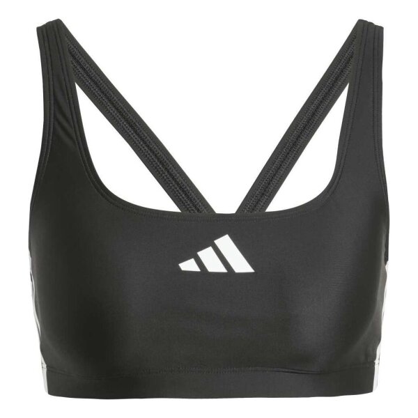 adidas 3 Stripes V-Back Bikini Damen - black/white