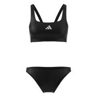 adidas 3 Stripes V-Back Bikini Damen - black/white
