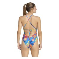 adidas Mexicana Florals Tie-Back Badeanzug Damen - globlu/white
