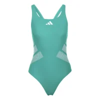 adidas Logo C-Back Badeanzug Damen - eqtgrn/white