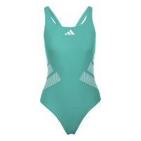 adidas Logo C-Back Badeanzug Damen - eqtgrn/white