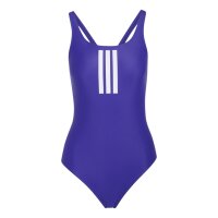 adidas 3 Stripes V-Back Badeanzug Damen - cpurpl/white