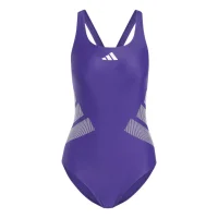 adidas Logo C-Back Badeanzug Damen - cpurpl/white