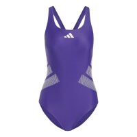 adidas Logo C-Back Badeanzug Damen - cpurpl/white