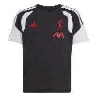 adidas Liverpool FC Tiro Cotton T-Shirt Kinder - black