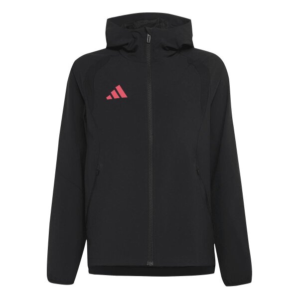 adidas Tiro Travel Jacke Kinder - black/powpnk