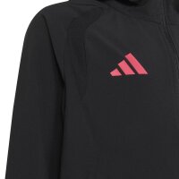 adidas Tiro Travel Jacke Kinder - black/powpnk