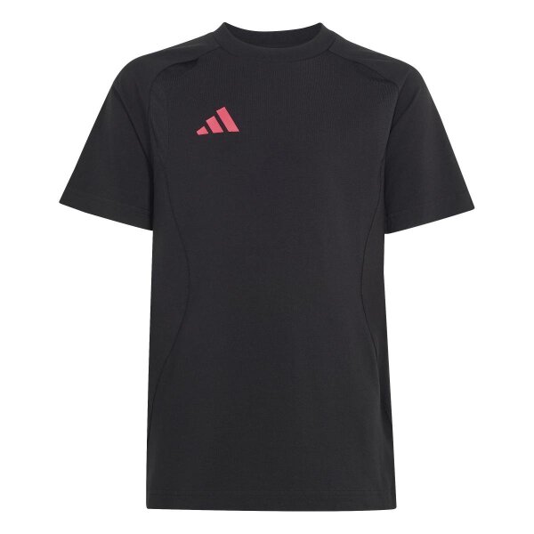adidas Tiro Travel T-Shirt Kinder - black/powpnk
