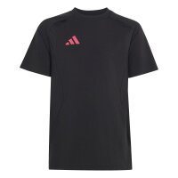 adidas Tiro Travel T-Shirt Kinder - black/powpnk