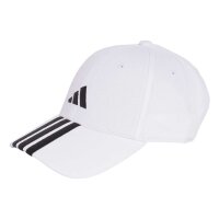 adidas Bball 3 Stripes New Logo Cap - white/black