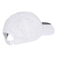adidas Bball 3 Stripes New Logo Cap - white/black
