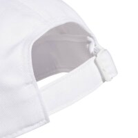 adidas Bball 3 Stripes New Logo Cap - white/black