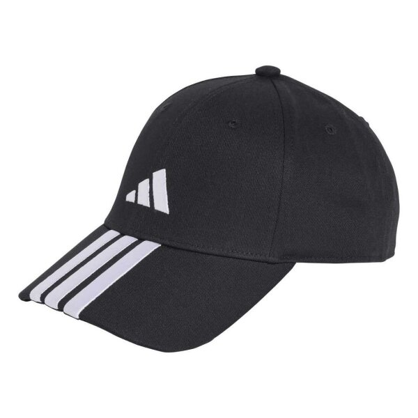 adidas Bball 3 Stripes New Logo Cap - black/white