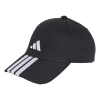 adidas Bball 3 Stripes New Logo Cap - black/white