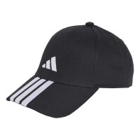 adidas Bball 3 Stripes New Logo Cap - black/white