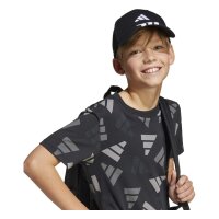 adidas Bball 3 Stripes New Logo Cap - black/white