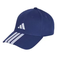 adidas Bball 3 Stripes New Logo Cap - dkblue/white