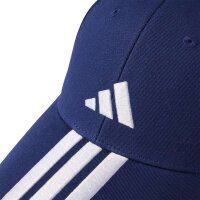 adidas Bball 3 Stripes New Logo Cap - dkblue/white