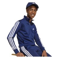 adidas Bball 3 Stripes New Logo Cap - dkblue/white