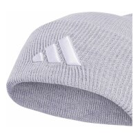 adidas New Logo Cuff Beanie - lgreyh/white