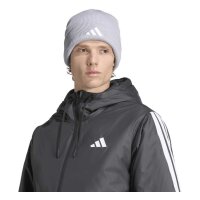 adidas New Logo Cuff Beanie - lgreyh/white