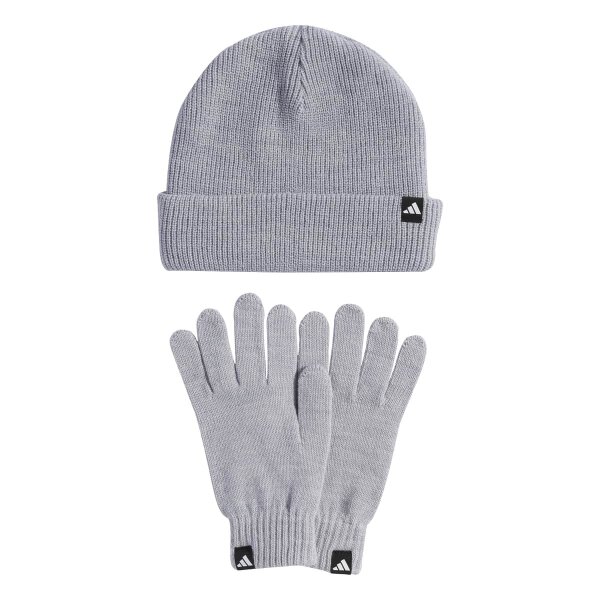 adidas Beanie - lgreyh/white