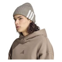 adidas 3-Stripes Beanie - mgreyh/white