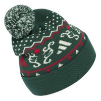adidas Xmas Beanie - cgreen/ivory/purrub