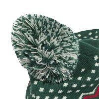 adidas Xmas Beanie - cgreen/ivory/purrub